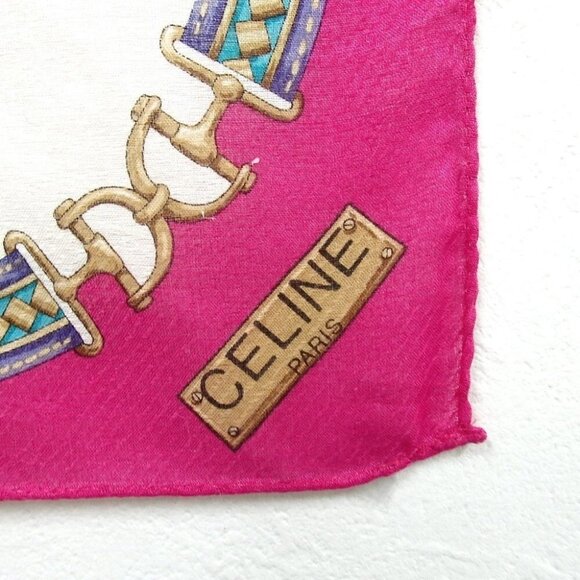 Authentic LANVIN Set of 2 Celine handkerchiefs scarf [Used] - Picture 8 of 8